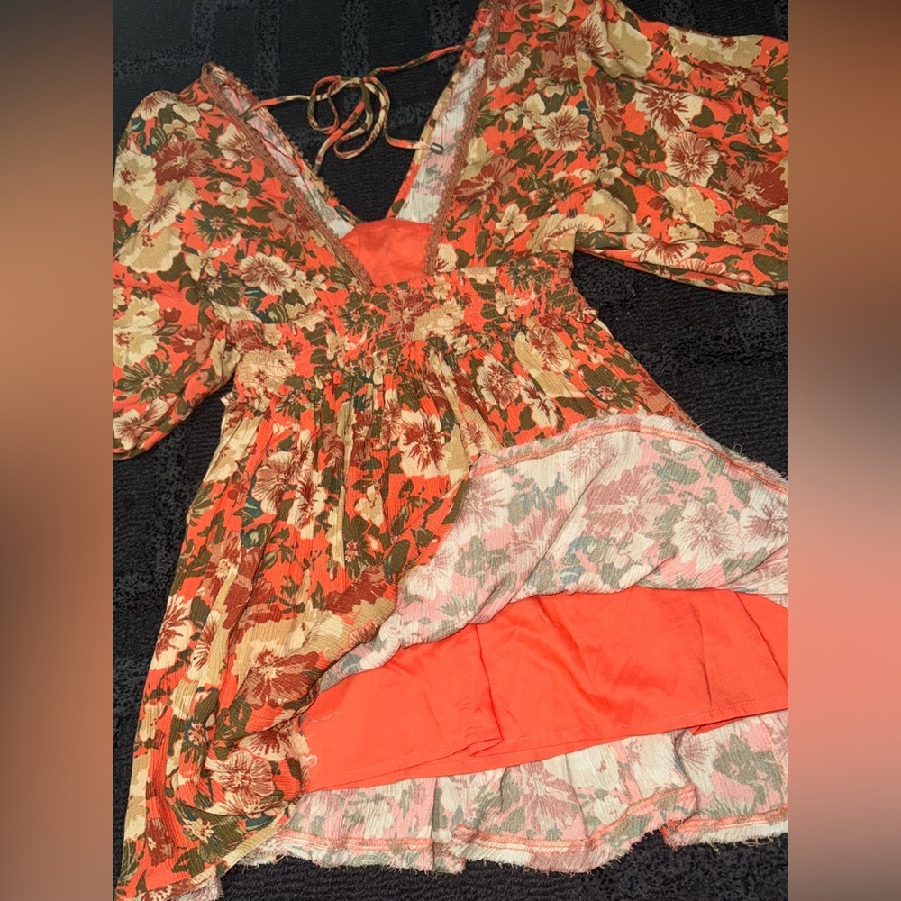 *NWOT* Free People Sweet Dreams Printed Mini Dress - Picture 6 of 6